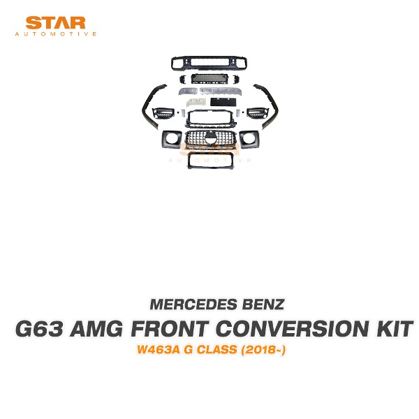 벤츠 W463A G클래스 G63 AMG 정품 프론트 범퍼 그릴 라이트 커버 컨버전 개조